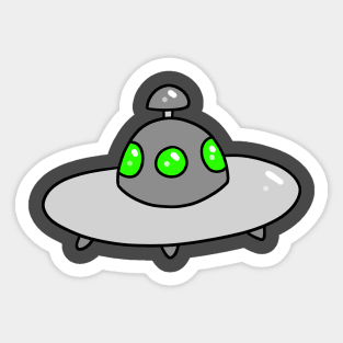 Cute UFO Sticker